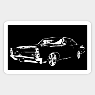 1967 GTO white Sticker